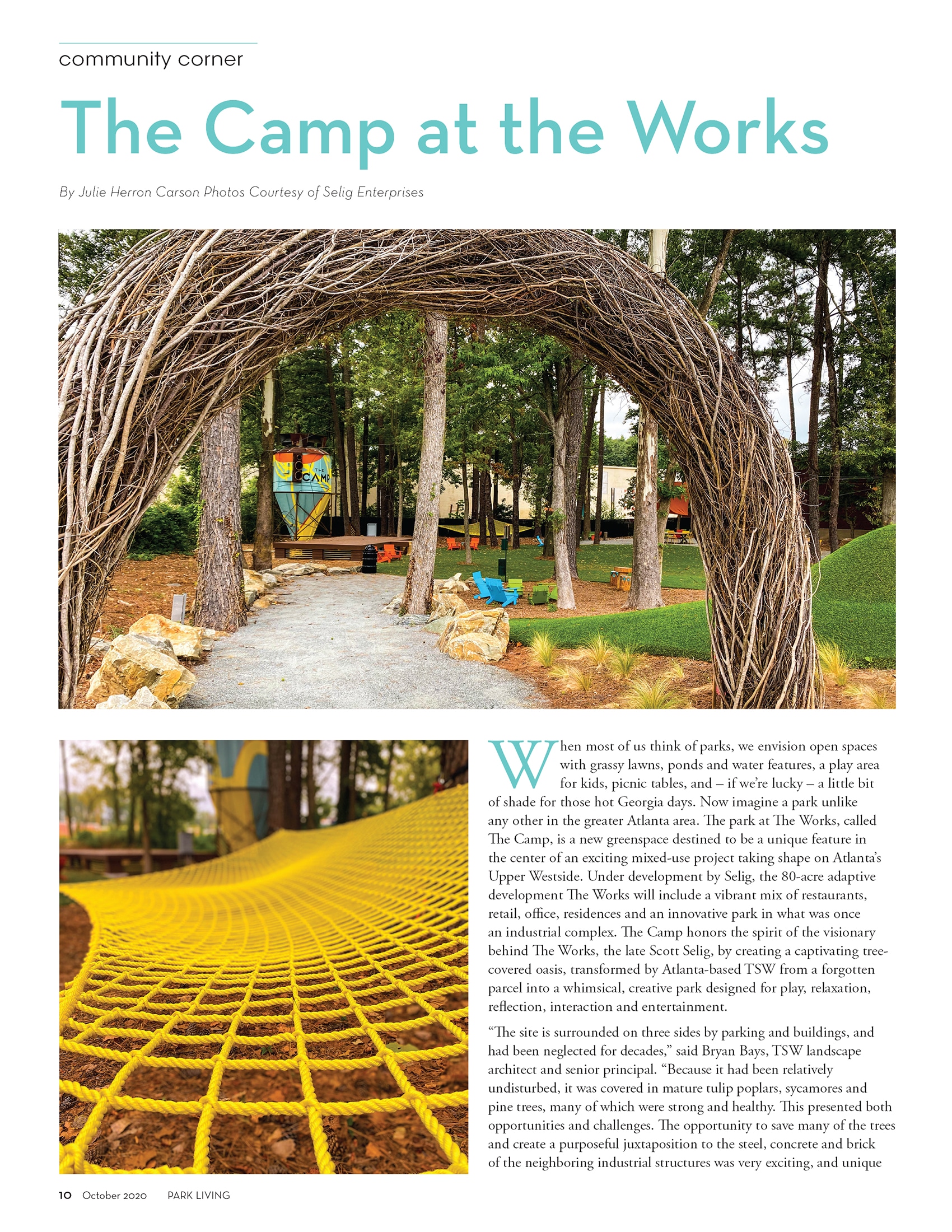 The Camp at The Works – We Call Dibs on the Hammock!