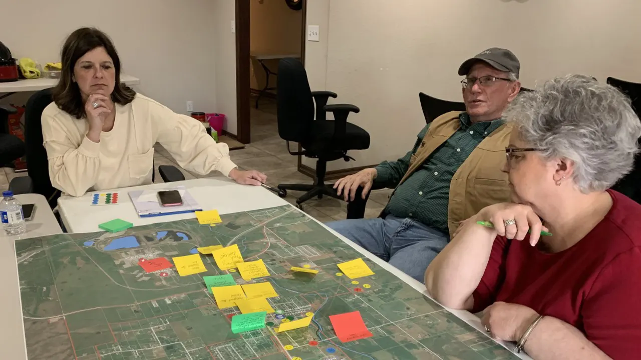 Town of Oologah Oklahoma Master Plan By TSW, Tulsa - Redevelopment Plan Stakeholder input process