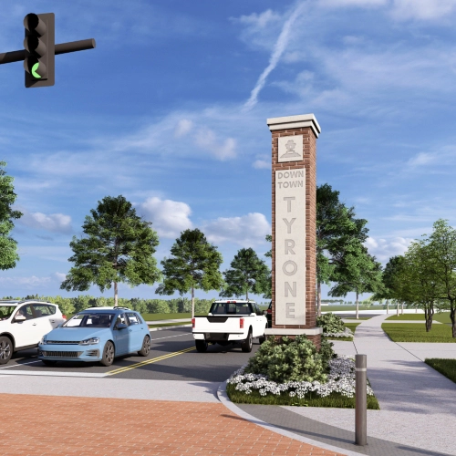 Town of Tyrone Downtown Signage & Wayfinding by TSW's Landscape Architecture Studio