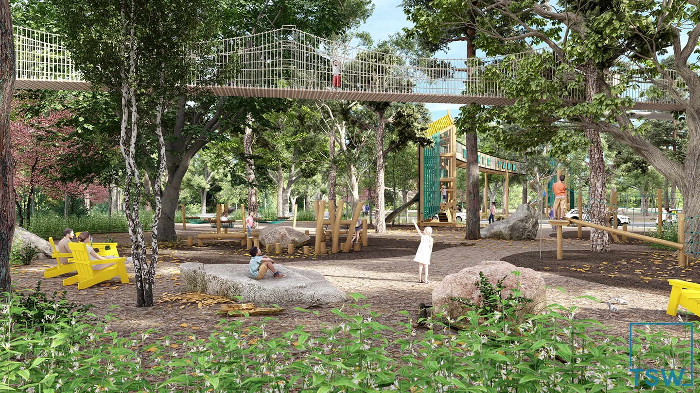 Walker Park_Adventure Zone 1 copy Walker Park Rendering Playground Area
