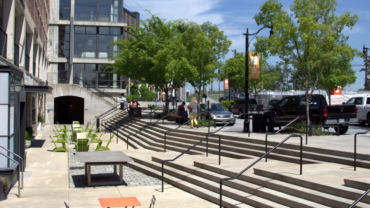 White Provision Streetscapes and Open Spaces Pedestrian Area by TSW, Landscape Studio, Atlanta