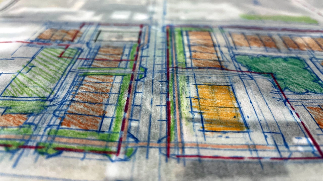 TSW Design, Town & Gown Planning, Downtown Statesboro Master Plan, Rendering